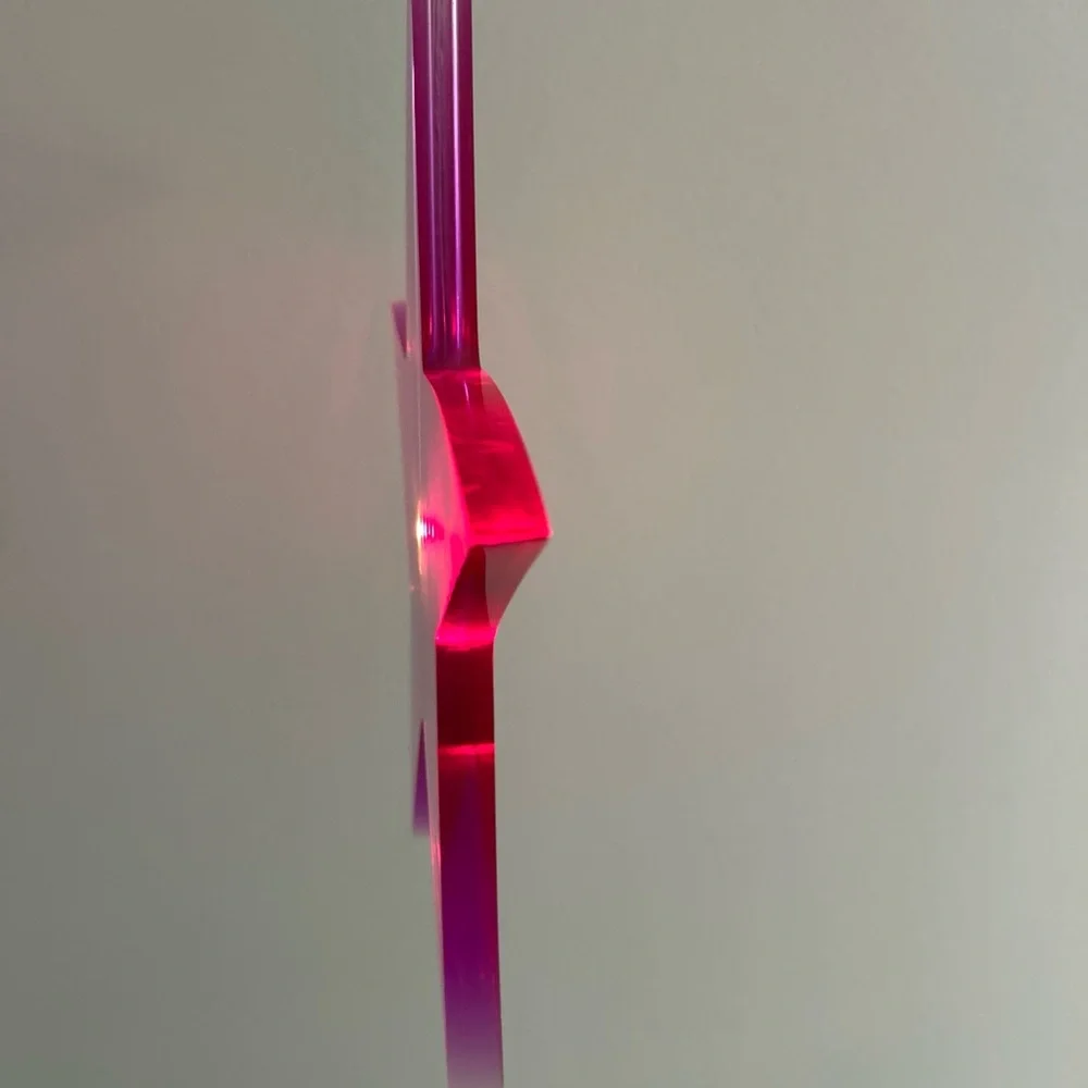Ikea Glansa Hanging Purple Acrylic Star Indoor Light